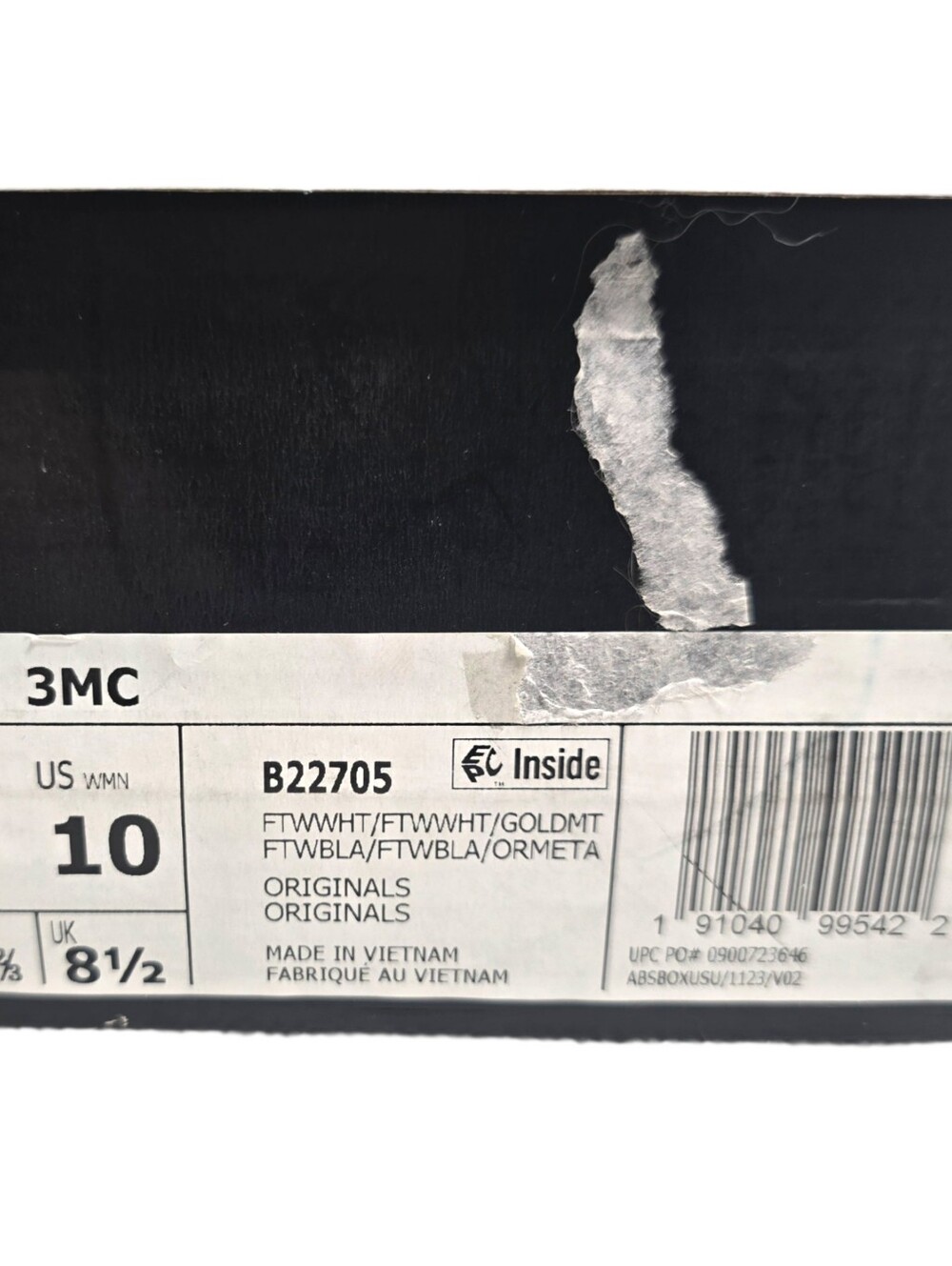 Size 9 Mens 10 Womens - adidas 3MC Vulc Cloud White NIB - Picture 11 of 12